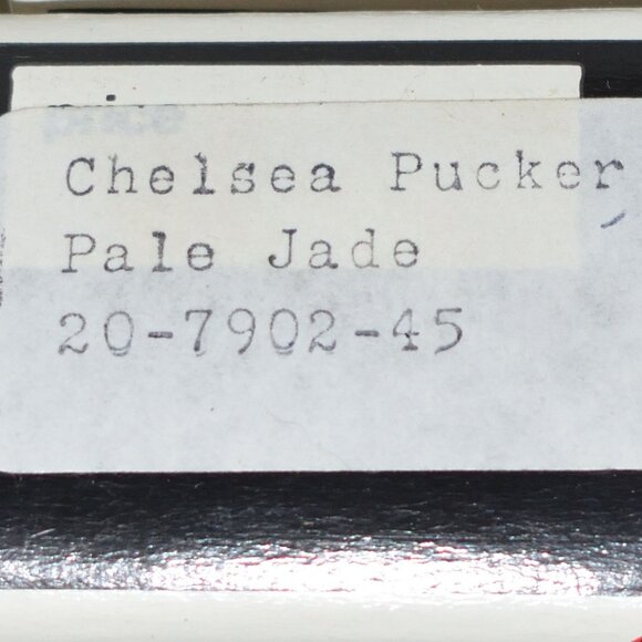 NOB Vintage Saturday Knight Pale Jade Shower Curtain Chelsea Pucker Teflon USA - Picture 5 of 5